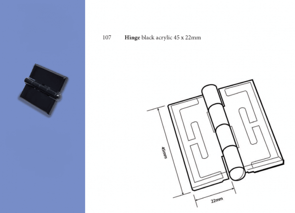 Plastic Fabrication | Cnc Laser Cutting | Gold Coast | Plastics Online | 107 Black Hinge Png