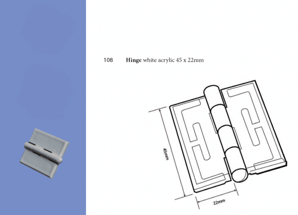 Plastic Fabrication | Cnc Laser Cutting | Gold Coast | Plastics Online | 108 White Hinge Png