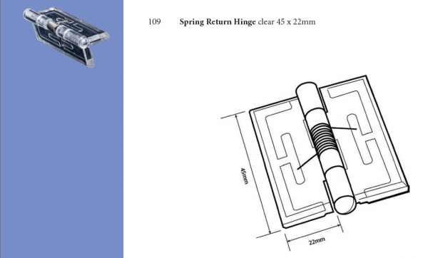 Plastic Fabrication | Cnc Laser Cutting | Gold Coast | Plastics Online | 109 Spring Return Hinge Png