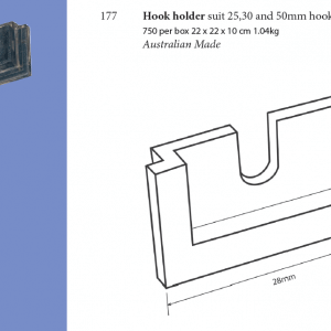 Plastic Fabrication | Cnc Laser Cutting | Gold Coast | Plastics Online | 177 Hook Holder