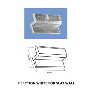 Plastic Fabrication | Cnc Laser Cutting | Gold Coast | Plastics Online | Z Section White For Slat Wall